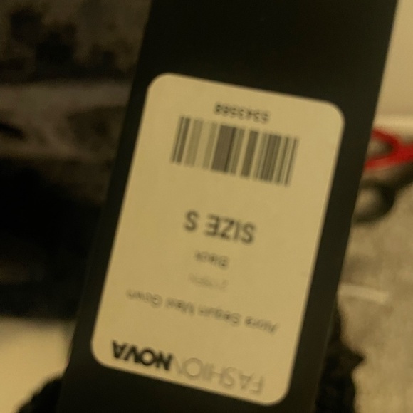 Fashion Nova Black Sequin Maxi Gown - Picture 3 of 3